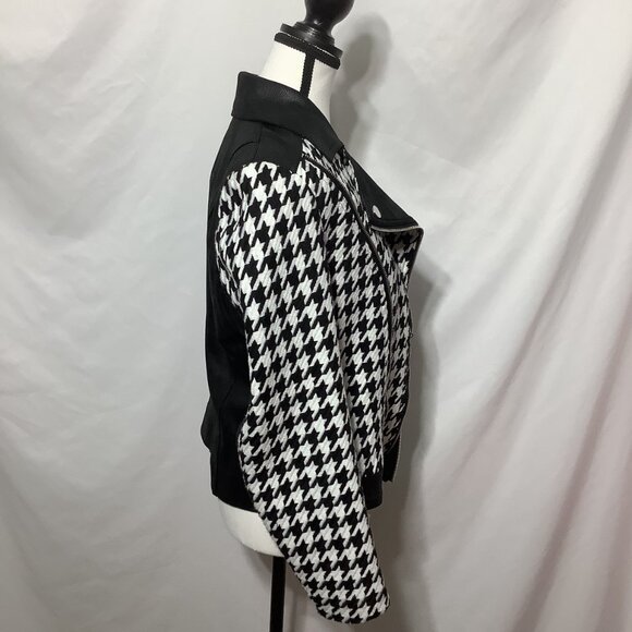 NWT INSIGHT HOUNDSTOOTH MOTO FALL JACKET SIZE 12 - Picture 4 of 6